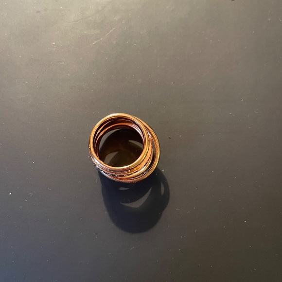 Swarovski Ring Dynamic Dark Crystal Rose Gold Sz 5 - Picture 7 of 8